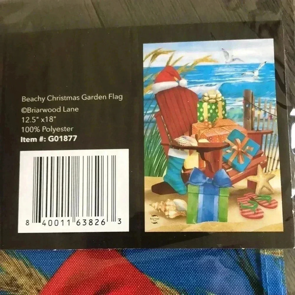 Garden Flag Beachy Christmas- 12.5x18” - - Picture 4 of 4